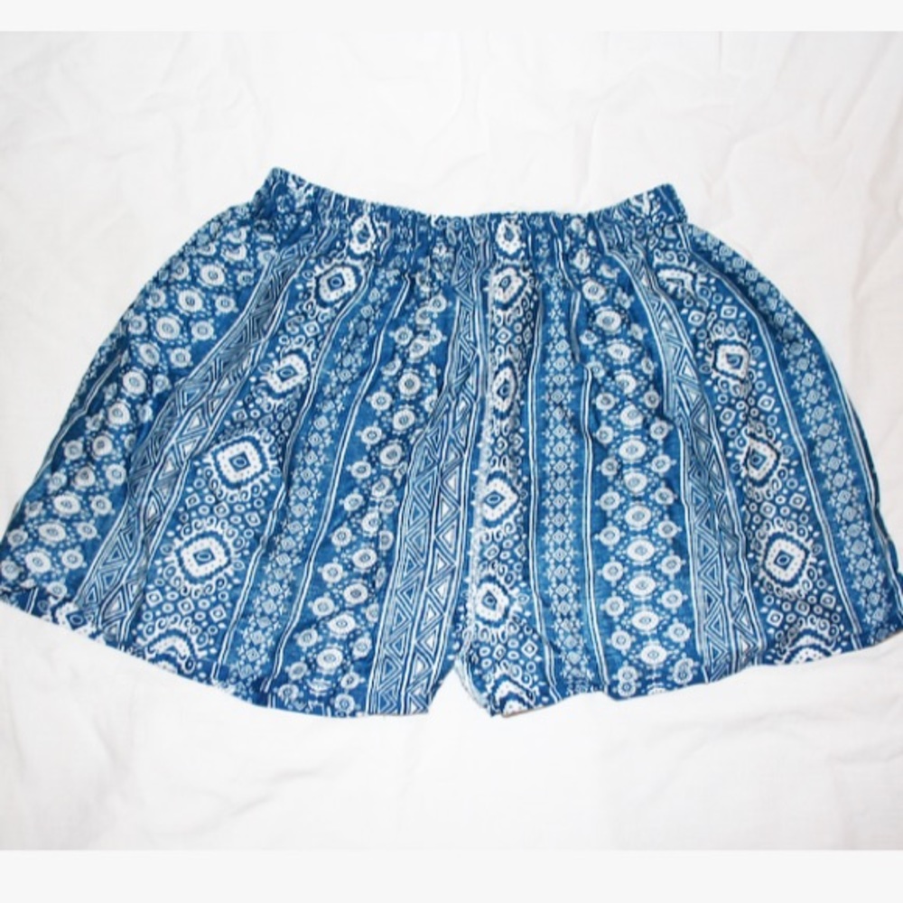 Greek Style Patterned Shorts